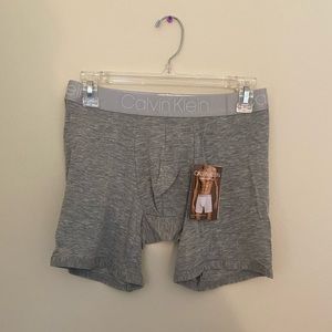 Calvin Klein Men’s Ultra-soft Modal Boxer Briefs, Heather Grey, Small